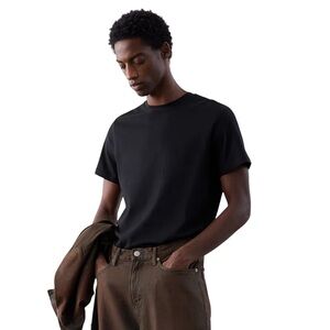 H&M Black Short Sleeve Tee Classic Crew Neck